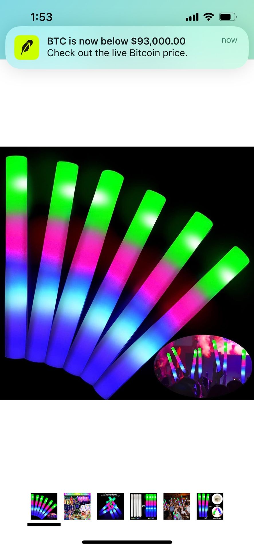 18 Glow Sticks. New In Box!