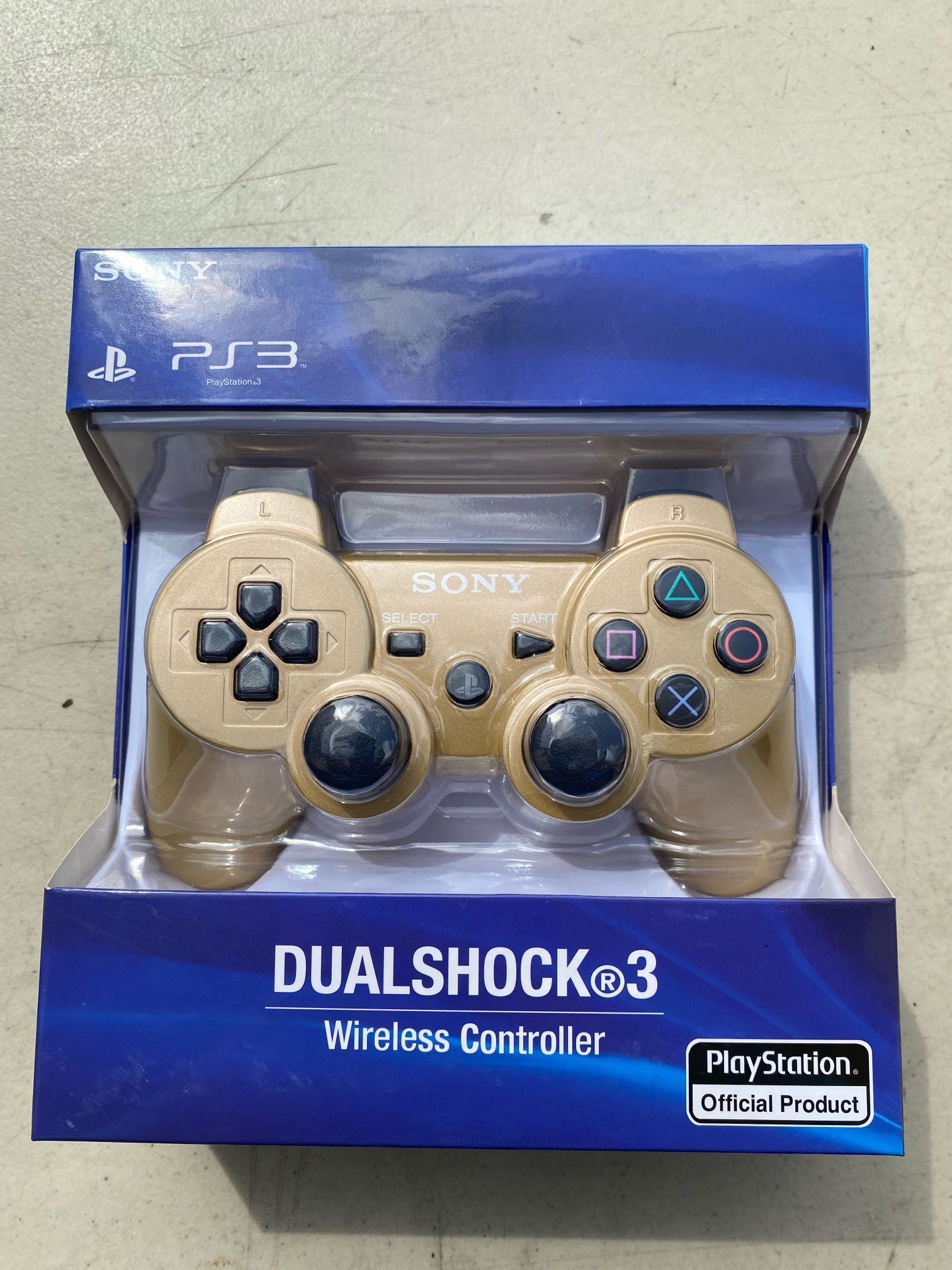 New PS3 DualShock3 Bluetooth Wireless Controller Gold