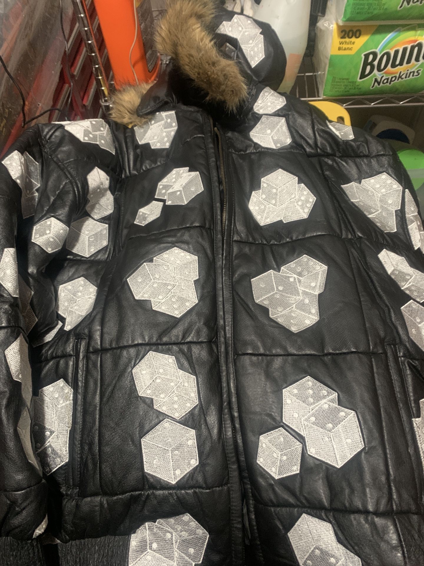 Leather Jacket 4xl Great Condition