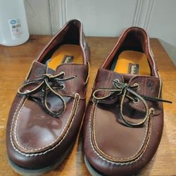 Timberland Boat Shoes Leather Size 14 Brand New