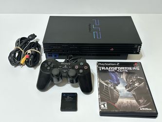 Sony Playstation 2 PS2 SCPH-30001 Fat Console Bundle With 1 Game + 8MB Memory Card