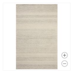 Cover your indoors with a new 5 ft. x 8 ft Loloi Melody Wool Rug Collection, Stripe Tan color. India