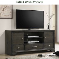 RICH BROWN TV STAND BY CROWN MARK FURNITURE