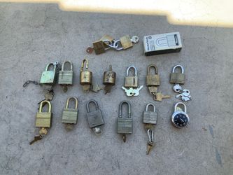 16 locks with keys or combo