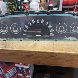 1962 Chevy pickup instrument cluster