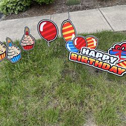 Birthday Yard Decorations 