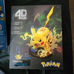 Pikachu 3d Puzzle Model, Super Mario Power Up Plushies