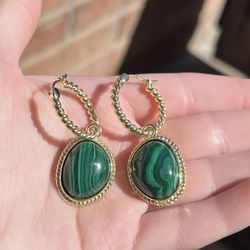 Malachite Earrings 