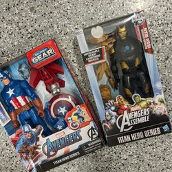 Marvel Captain America & Ironman Figures 