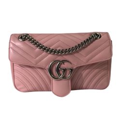Gucci GG Pink Marmont Shoulder Bag 