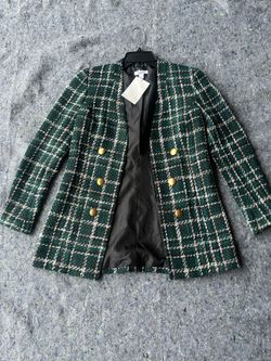 Bar III Women's Brown Cropped Jacket XL