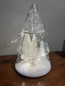 “Northern Lights” Glass Cloche Tree