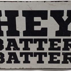 Baseball Vintage Style Script Wall Art Home Decor 