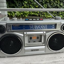 Sanyo M9903K  Boombox Radio Boom Box Ghetto Blaster Ghettoblaster Cassette Tape Player