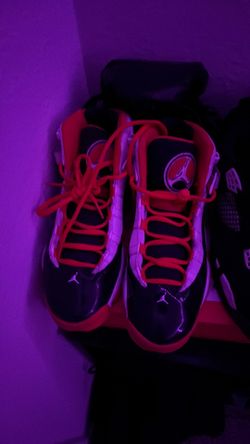 orange jordan 11 size 8