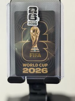 Limited Edition FIFA World Cup 2026 Gold Card with Collectors Pin Card (Rare)! 🔥 🔥 🔥
