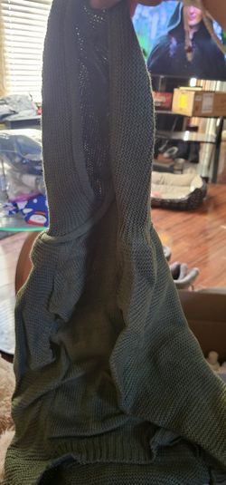 Green Hooded Dog Sweater 