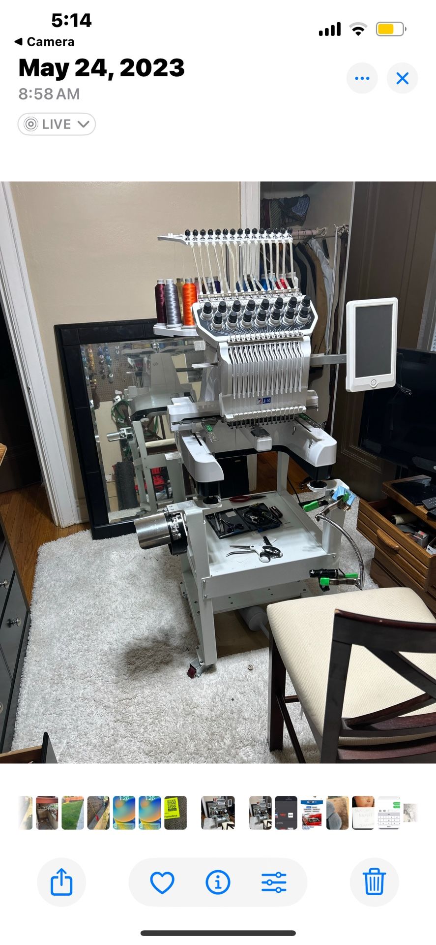 Embroidery Machines With Extras For Sale