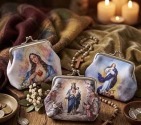 Religious Virgin Mary Coin Purses