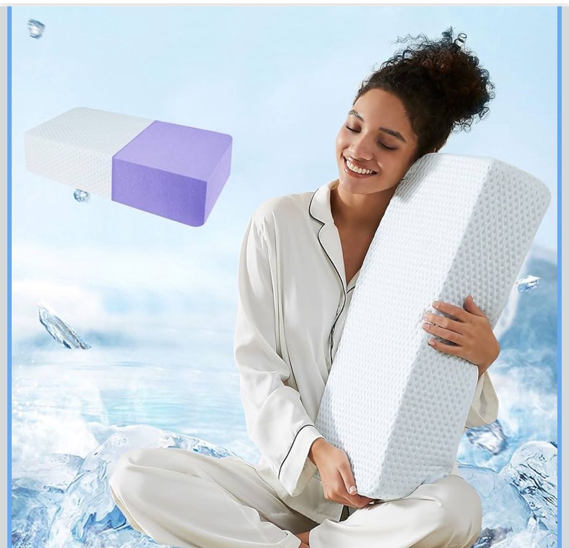 https://offerup.com/redirect/?o=TXIuWWU= Cooling Memory Foam Pillows 1 Pack Supportive Bed Pillows for Sleeping with Removable Pillow Cover for Back,