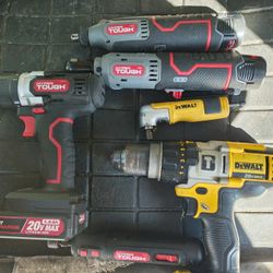 Power Tools With Batteries And Bag