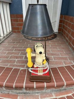 Snoopy Telephone And Lamp