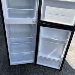Two Door  - Black Large Mini Refrigerator - Like NEW