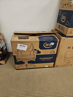 Office Chair - Serta Ergonomic Dark Gray - Open Box