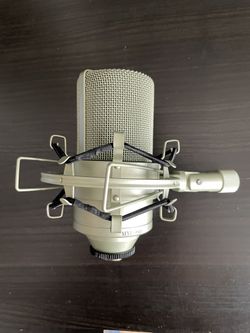 2 Microphones. Mixer and Equalizer 