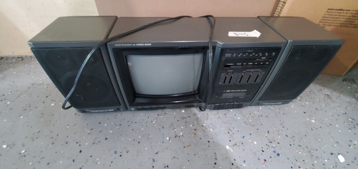 Vintage Boombox Tv