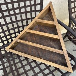 Triangle Wood Shelf