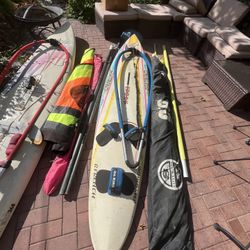 2 Windsurfers For Sale, Boards Sails, Masts, Booms