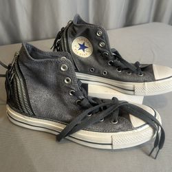 Converse All Star High Tops w/Zippers W7 1/2