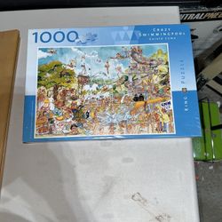 “Crazy Swimming Pool” 1000-Piece Puzzle 