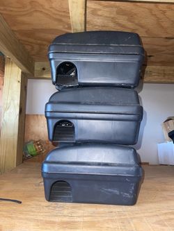 Black Plastic Rodent Bait Stations – Set of 3