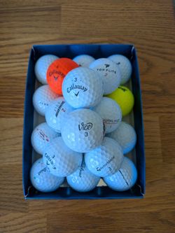 20 GOLF BALLS-CALLAWAY, TITLEIST, TAYLORMADE, SRIXON, BRIDGESTONE, VICE AND MORE