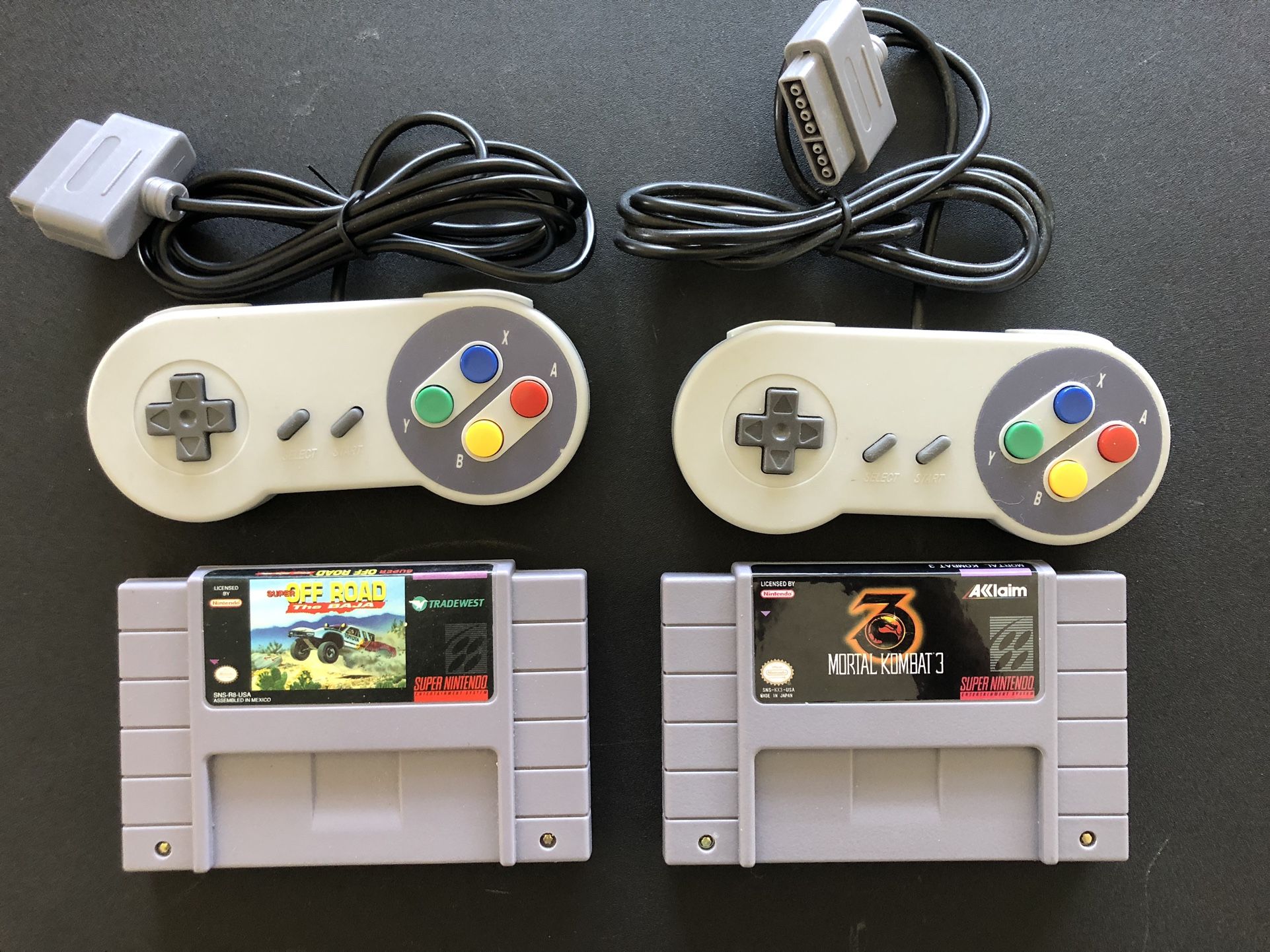 SNES Games And Controllers