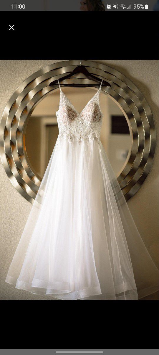 Wedding Dress, Size 10-12 