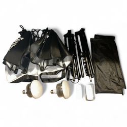 Torjim Softbox Filming Photography Lighting Kit 16'' x 16'' Professional Softbox Lighting Kit with 85W 3000-7500K LED Bulbs Studio Lights premium set