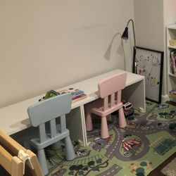 Kids Desk Chair And Lamp $50
