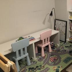 Kids Desk Chair And Lamp $80