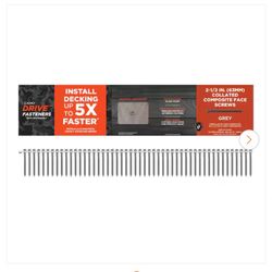 #10 x 2-1/2 in. Grey Star Flat-Head Drive Collated Composite Deck Screw (1000-Count)