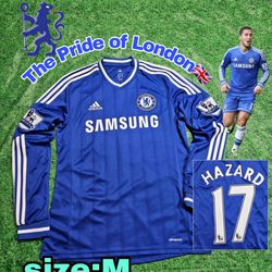 Adidas Chelsea FC Eden Hazard #17 2013/2014 Long Sleeve Home Jersey 