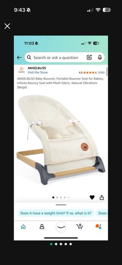 ANGELBLISS Baby Bouncer
