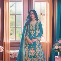 Indian Party Wear Silk dress