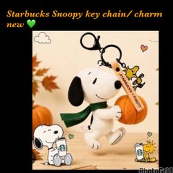 Starbucks snoopy key chain new $35 cash or Zelle