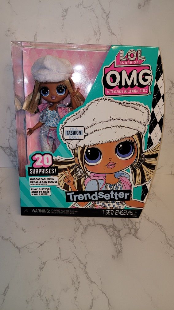 LOL Surprise OMG Trendsetter Fashion Doll with 20 Surprises 2022 Kids Gift