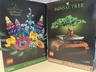 New Wildflower Bouquet And Bonsai Tree Legos