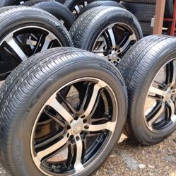 RINES 18" DE 5 BIRLOS UNIVERSALES COMPATIBLE CONLA MAYORIA DE AUTOS LLANTAS 225/55/18 FALKEN 