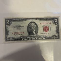 1953 Red Seal $2. Bill